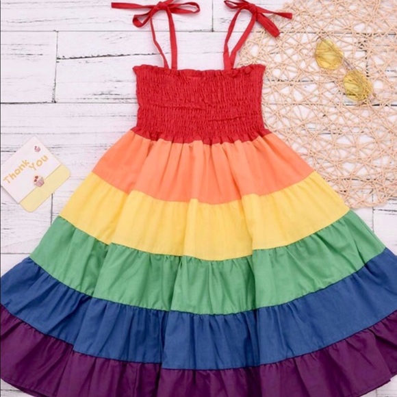 Other - ❤️🧡💛New! Rainbow Unicorn Mermaid Birthday Dress